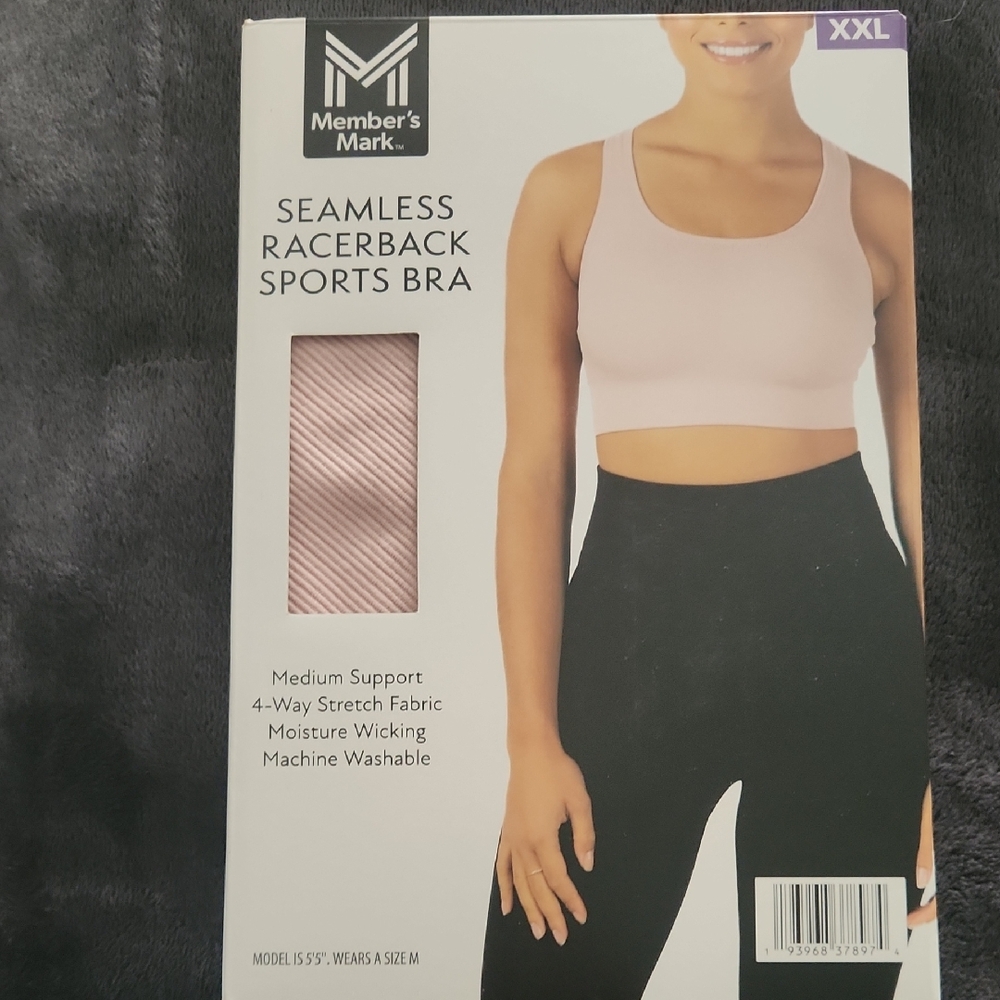 Seamless Stretch Racerback Sports Bra